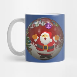 Merry Christmas Santa On Tree Decoration Mug